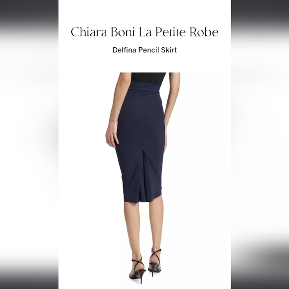 Chiara Boni La Petite Robe Delfina Pull-On Pencil Skirt in red- Size 6 - Picture 3 of 10